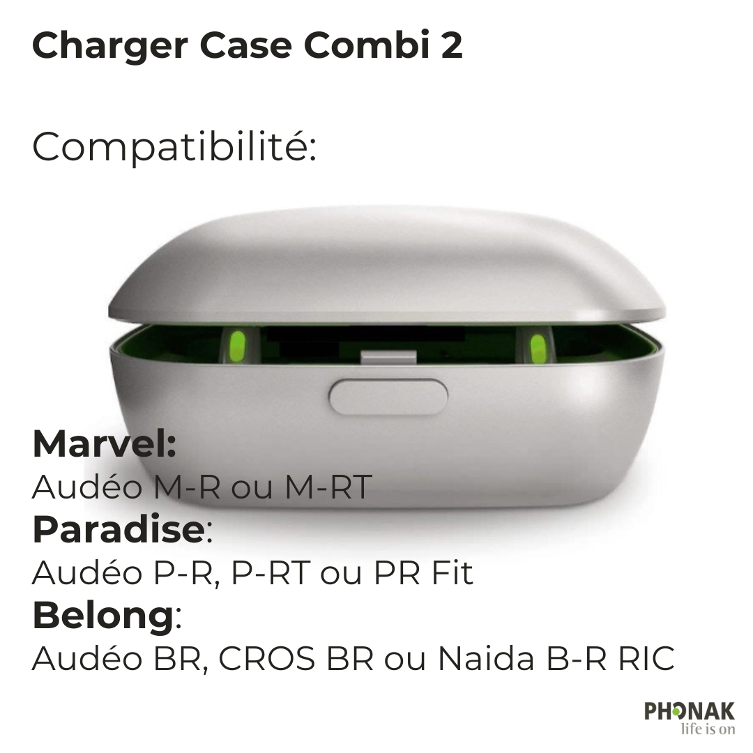 Chargeur Phonak Case Combi 2