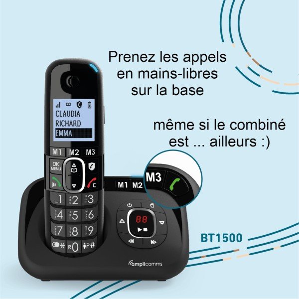Téléphone Sans Fil BigTel 1580